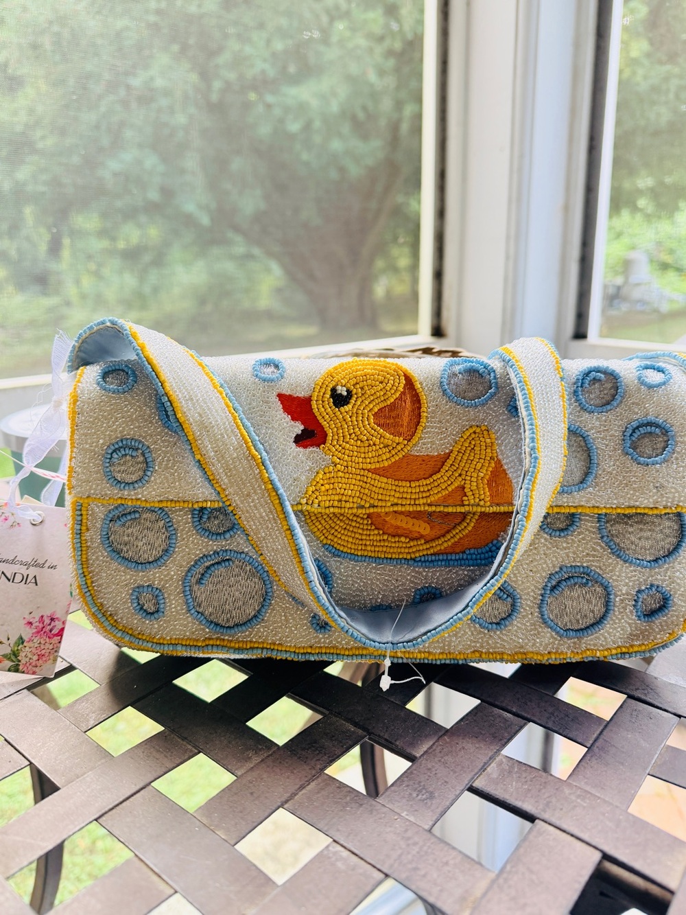 Viral Beaded Yellow Duck Shoulder Bag - Women Bags NWT, Tik Tok famous